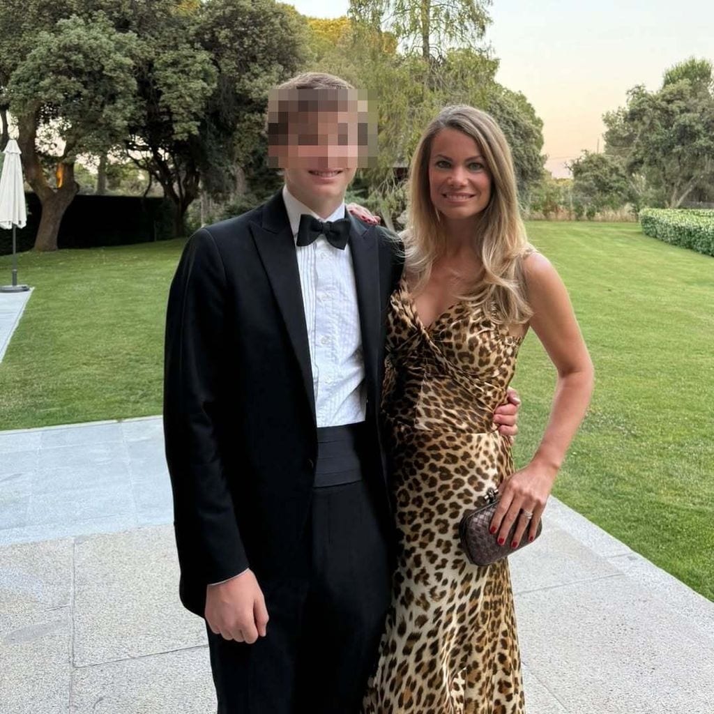 Carla Goyanes y su sobrino Pedro