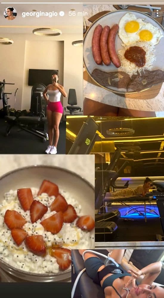 Uno de los últimos 'stories' publicados por Georgina en su cuenta de Instagram
