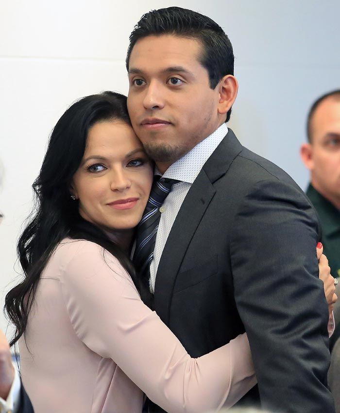 Iván Aguilera y su mujer Simona