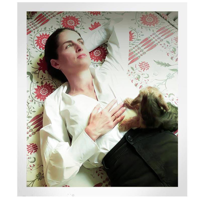 Carolina Herrera in her Madrid home.
