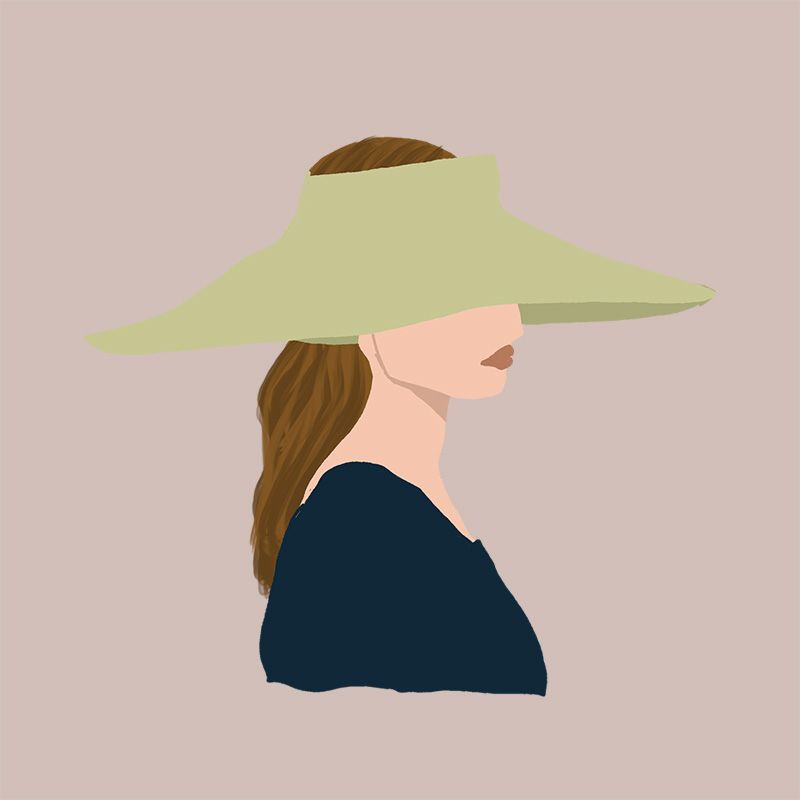 Visera tocados para invitada
