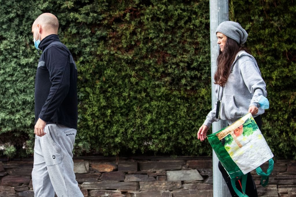La pareja en Madrid en 2020