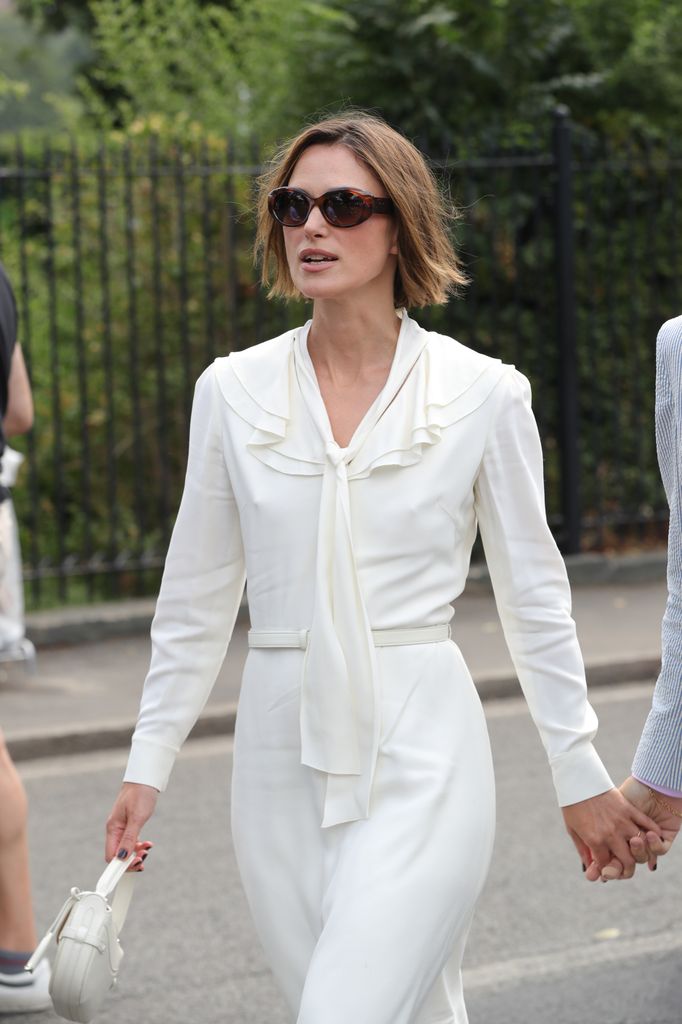Keira Knightly llevó este corte en su paso por Wimbledon.