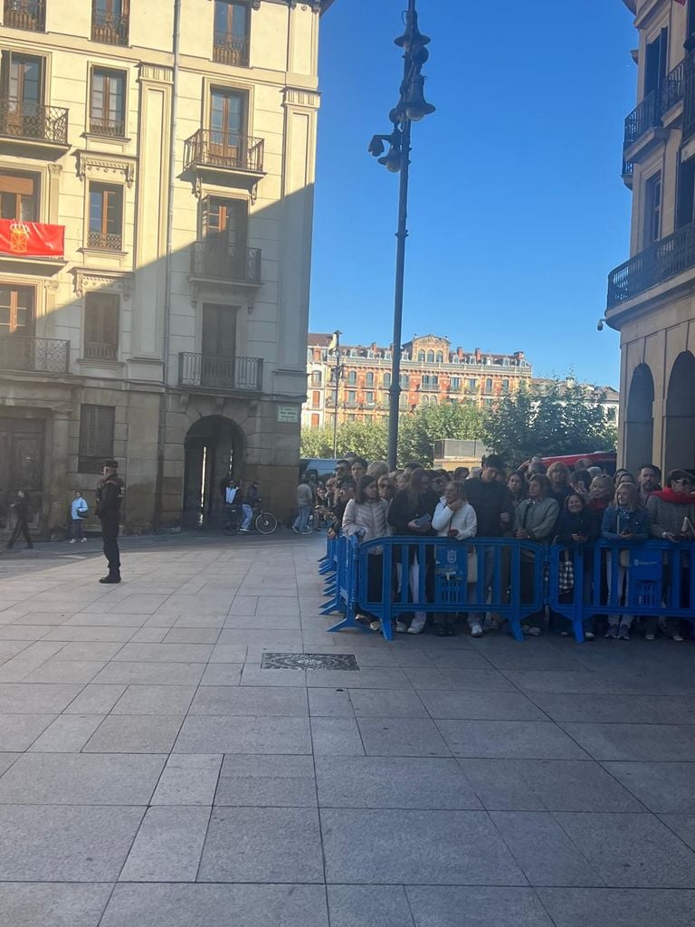 Ambiente en el Palacio del Gobierno de Navarra