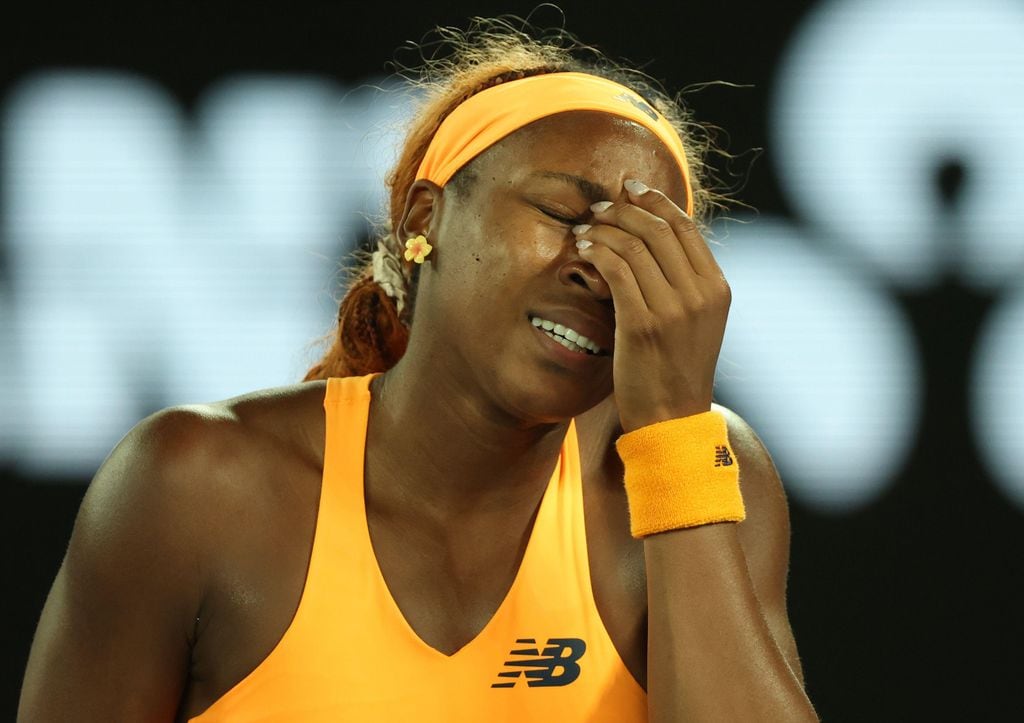 Coco Gauff se mostró frustrada tras su derrota 