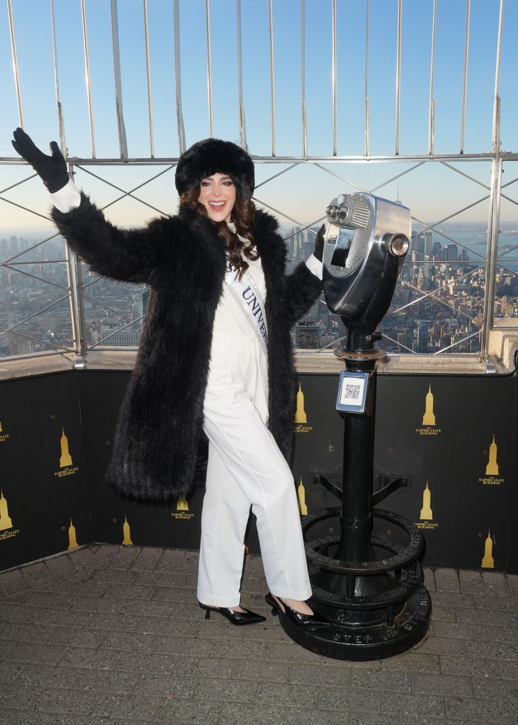 Fátima Bosch en el Empire State Building en Nueva York.