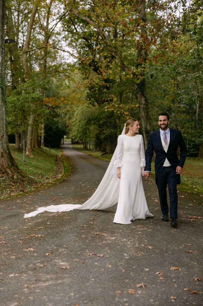 boda en San Sebastián con vestido de María Gadea