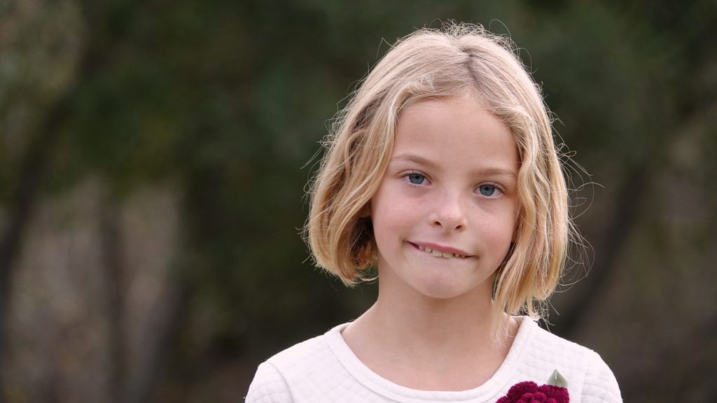 Niña tímida