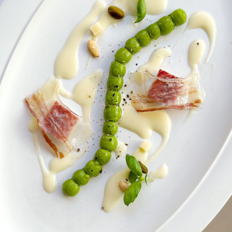 Plato del restaurante Disfrutar