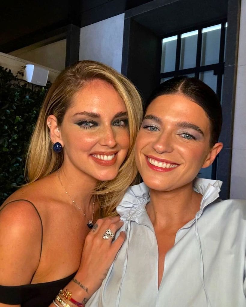 Chiara Ferragni con Raquel Martínez (bonbonreich) en el evento de Goa Organics en Madrid el 16 se septiembre de 2024