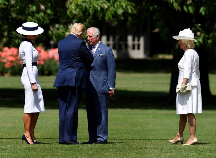 Trump, recibido por Isabel II en Buckingham