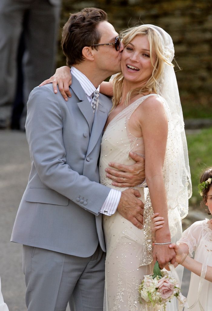 El vestido de novia de Kate Moss en su boda
