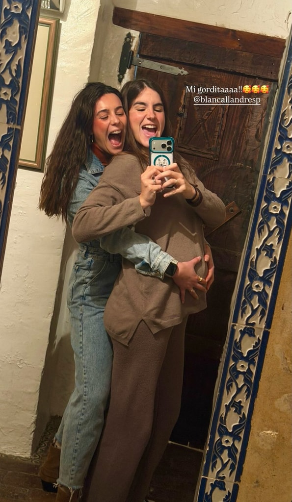 Blanca Llandres en la recta final de su embarazo. 