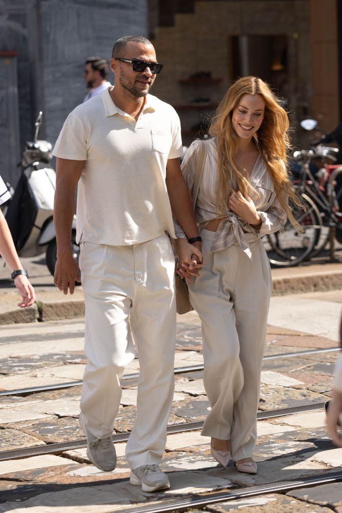 Alejandra Onieva, junto a su novio Jesse Williams