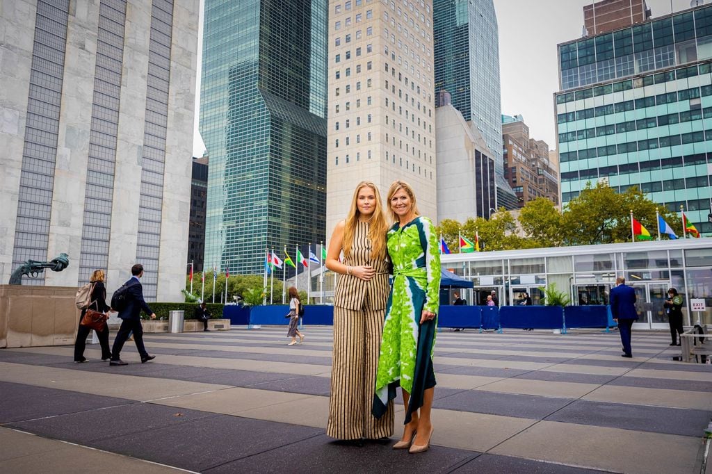 Máxima y Amalia de Holanda en la ONU en Nueva York 