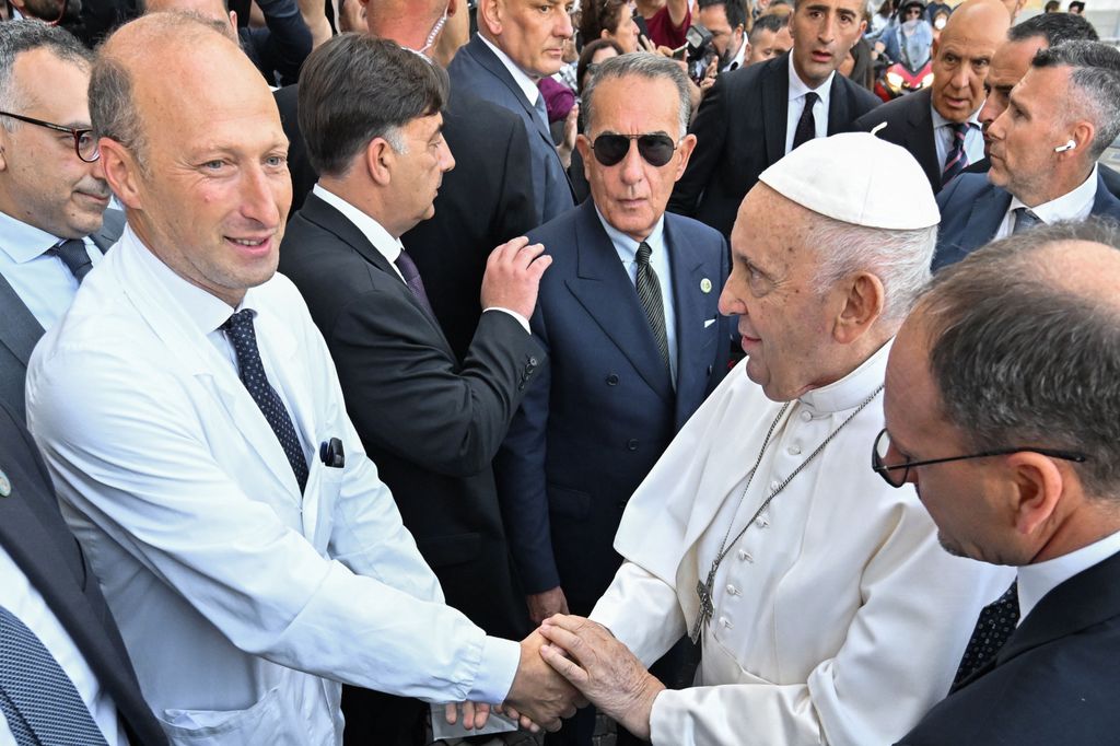 Papa Francisco con el medico Sergio Alfieri