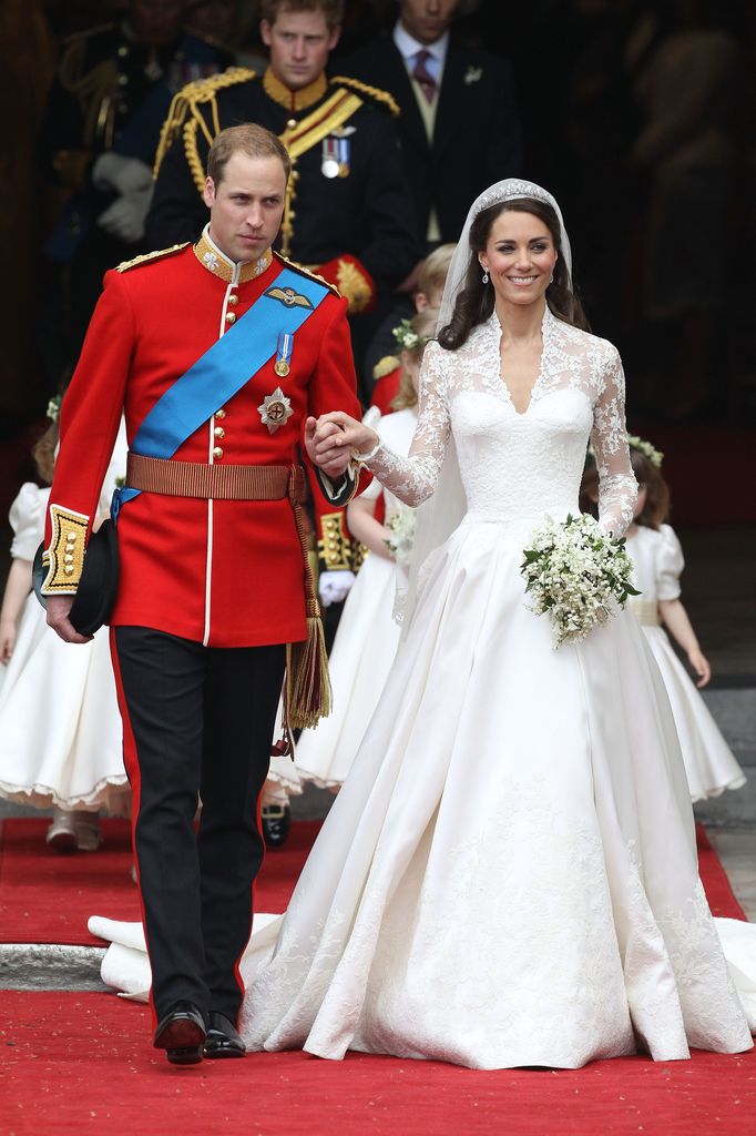 El príncipe William y Kate recién casados.