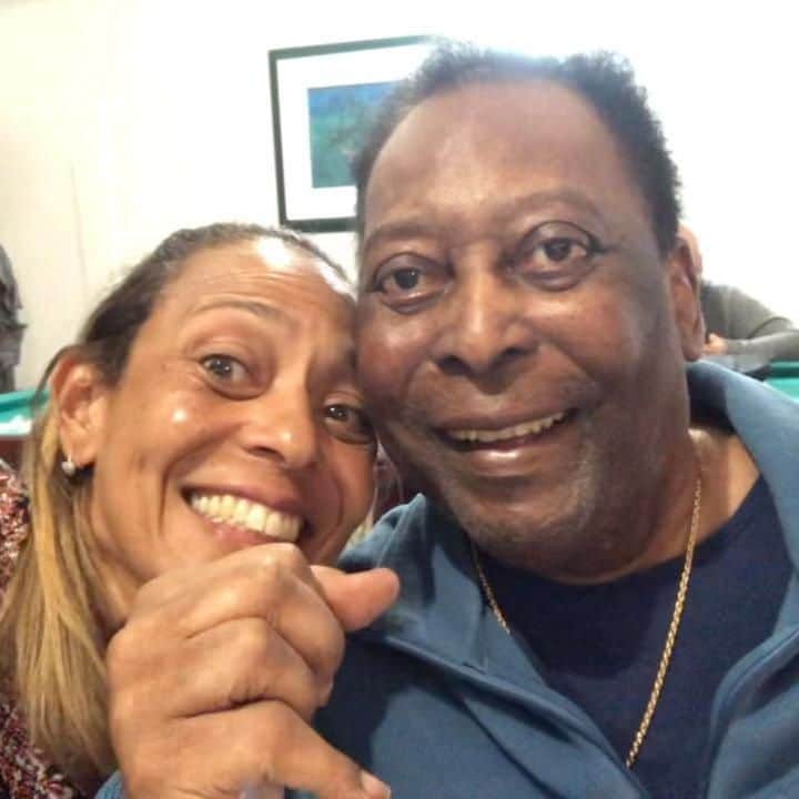 Pelé y su hija Flavia