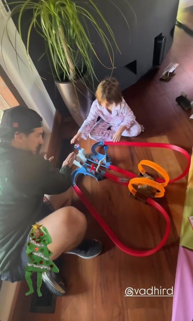 Vadhir con su sobrina Kailani