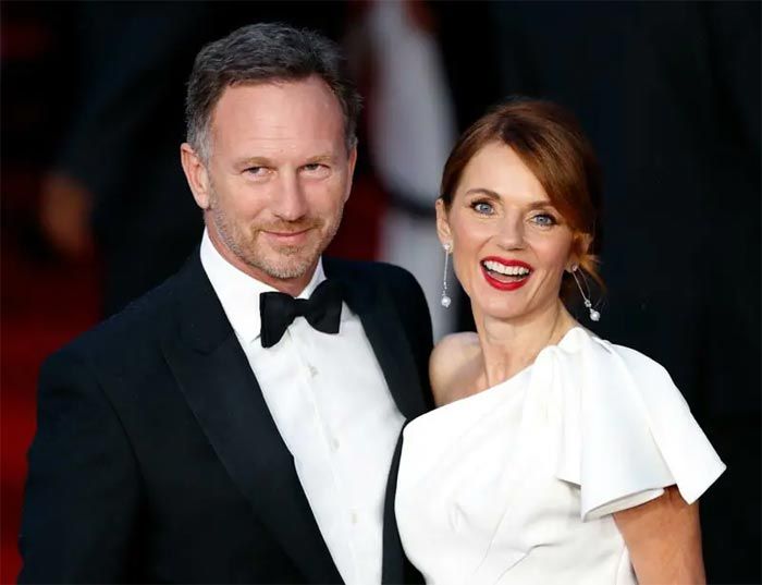 Gery Halliwell y Christian Horner