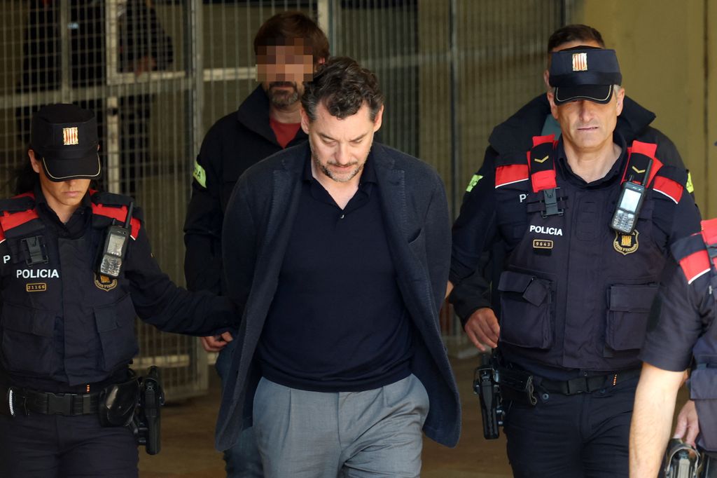 Jonathan Andic, con los Mossos d'Esquadra