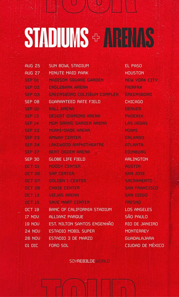 RBD Fechas tour