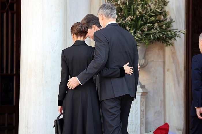 recibimiento de Pablo de Grecia a su primo, Felipe VI y a doña Letizia