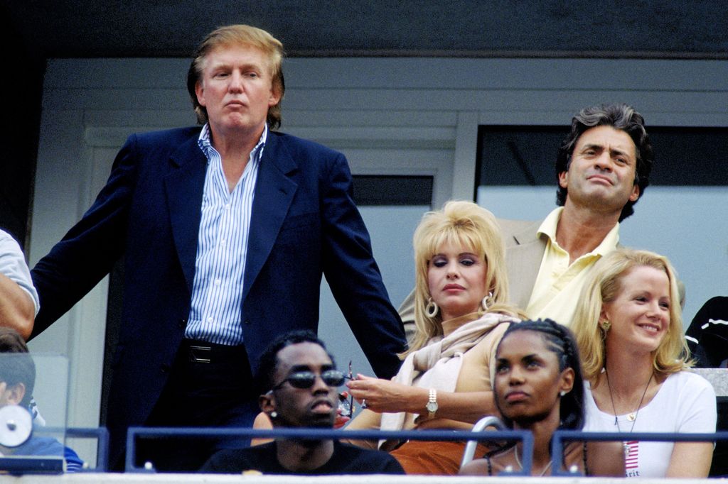 Sean Combs con la familia Trump. 1997