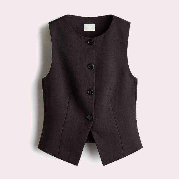 Chaleco marrón oscuro de H&M
