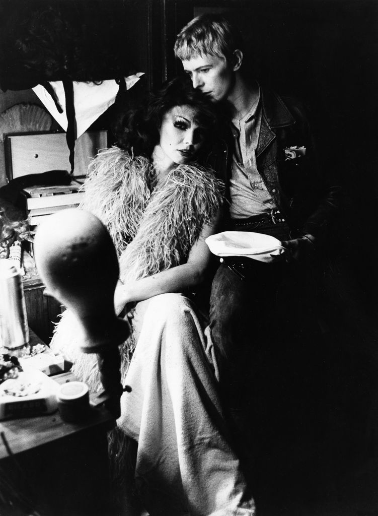 David Bowie y Romy Haag en una imagen de archivo
