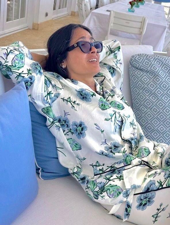 Salma Hayek de vacaciones