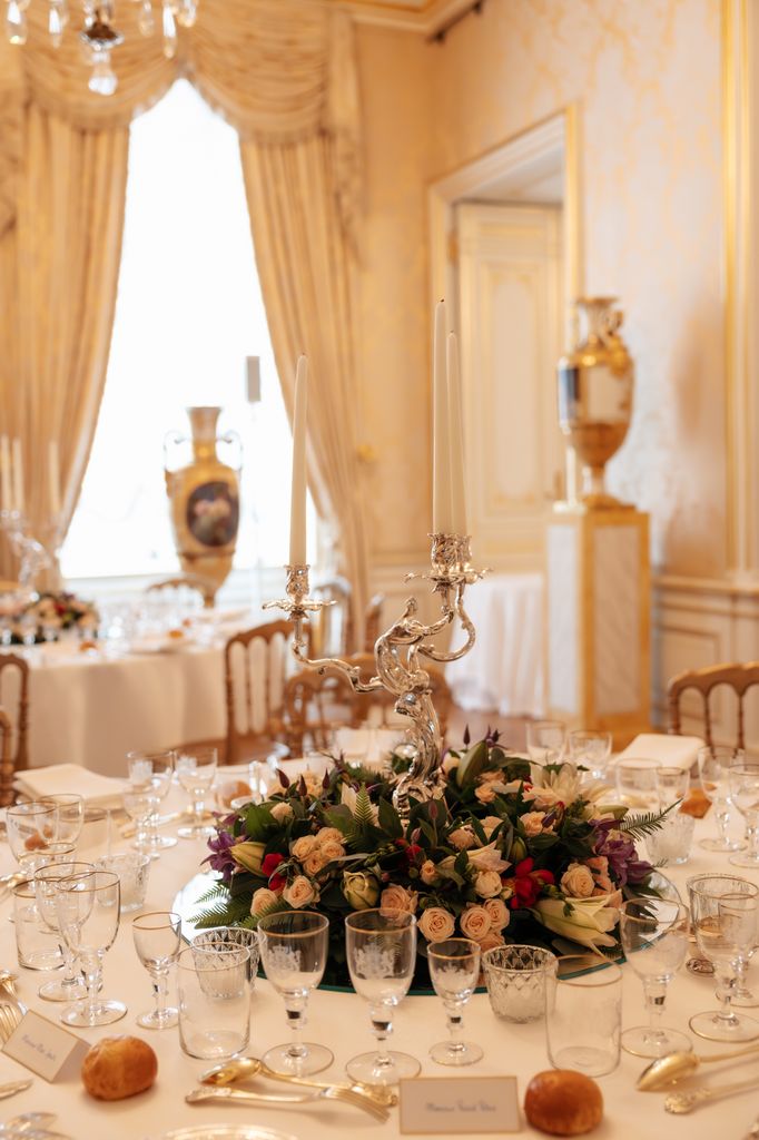 El precioso Palacio Gran Ducal durante la cena de gala de este viernes