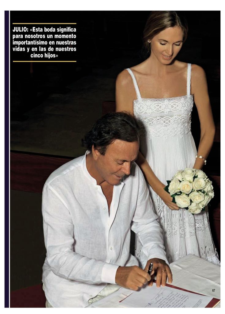 Hola 3449. Boda Julio Iglesias y Miranda