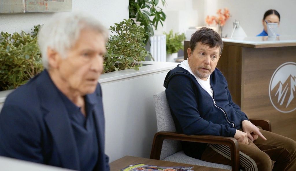 Michel J. Fox y Harrison Ford en el tráiler de 'Terapia sin filtro'
