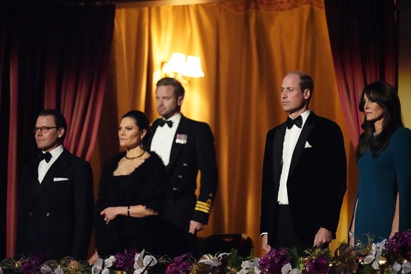 Kate Middleton y el príncipe Guillermo con Victoria y Daniel de Suecia