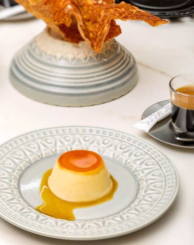 Flan del restaurante Llisa Negra.