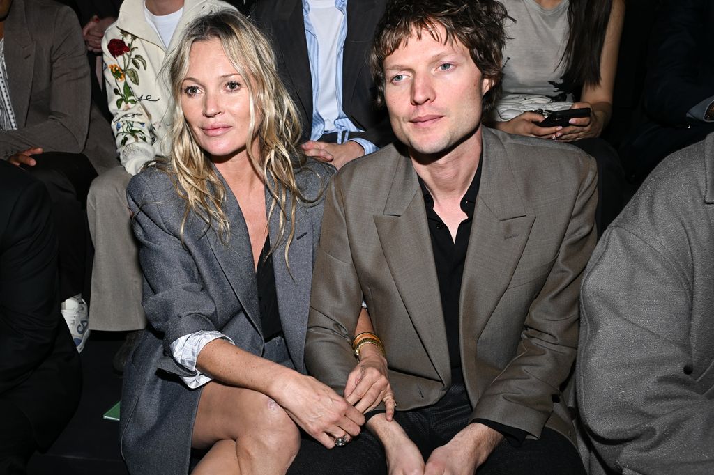 Kate Moss en el desfile de Dior Homme en París