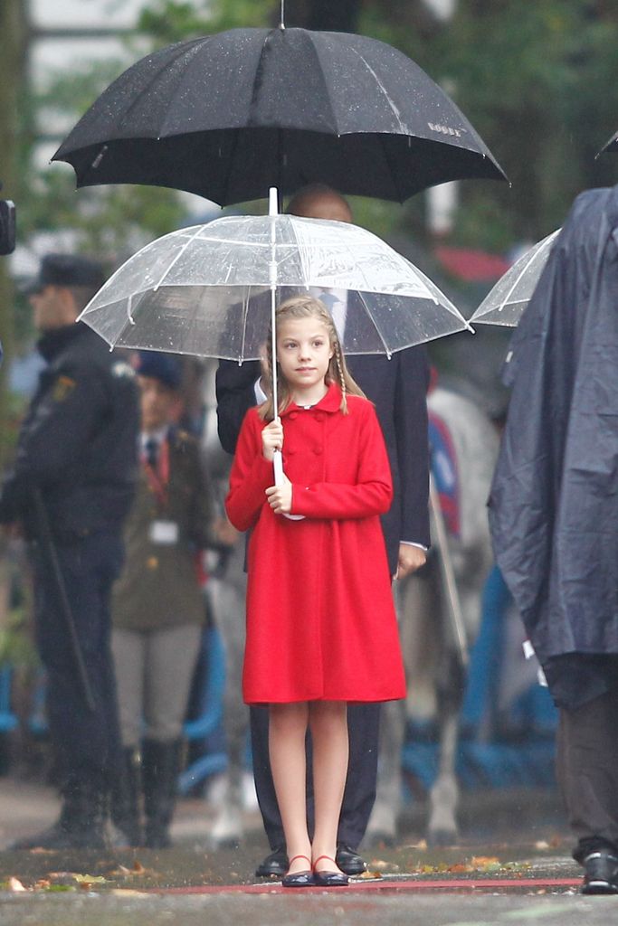 La infanta Sofía, el 12 de octubre de 2016