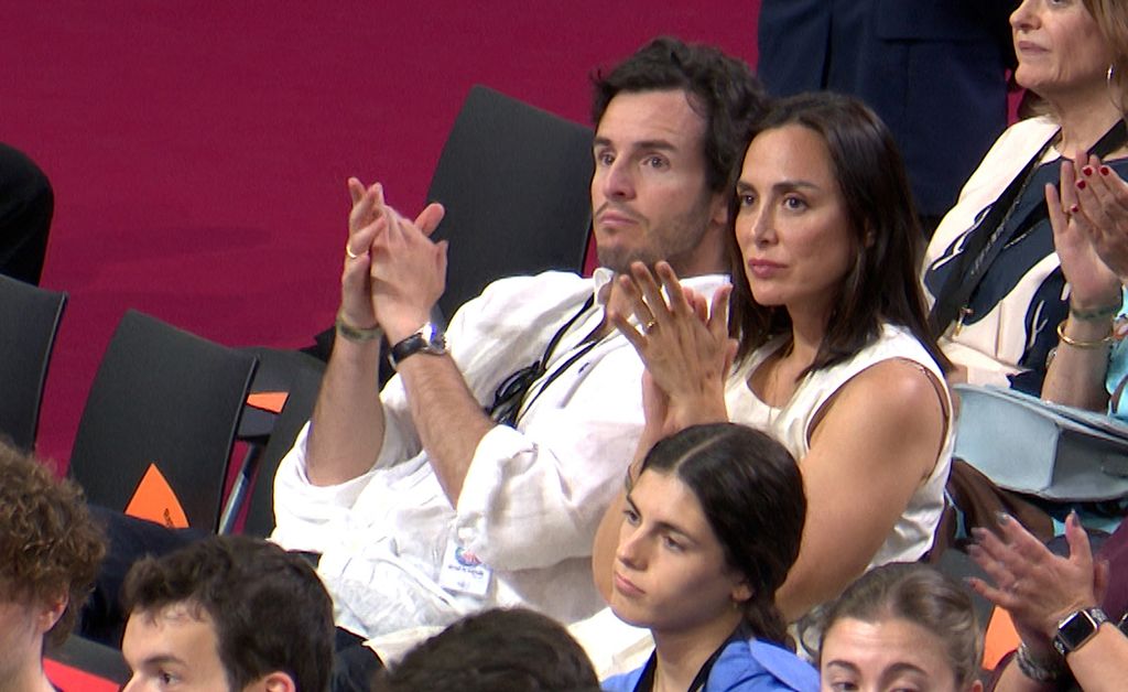 La pareja durante el evento celebrado en el Movistar Arena