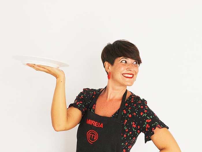 Mireia Ruiz con su delantal de 'MasterChef'