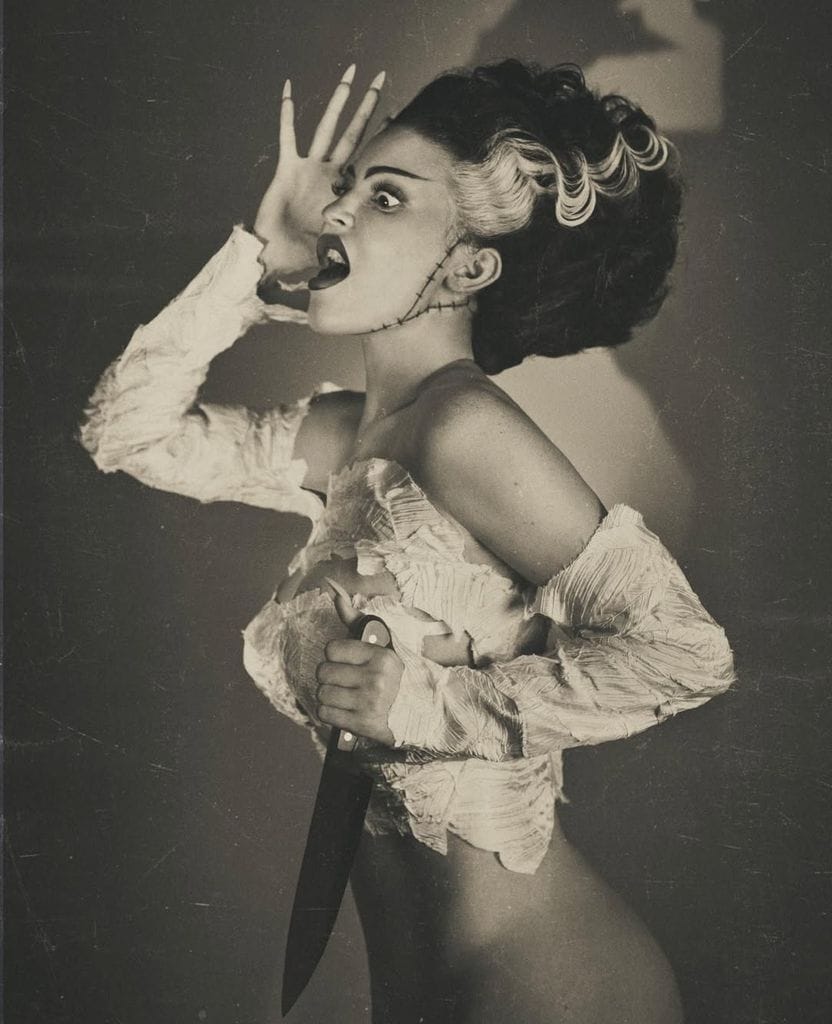 Kylie Jenner como la 'bride' de Frankenstein