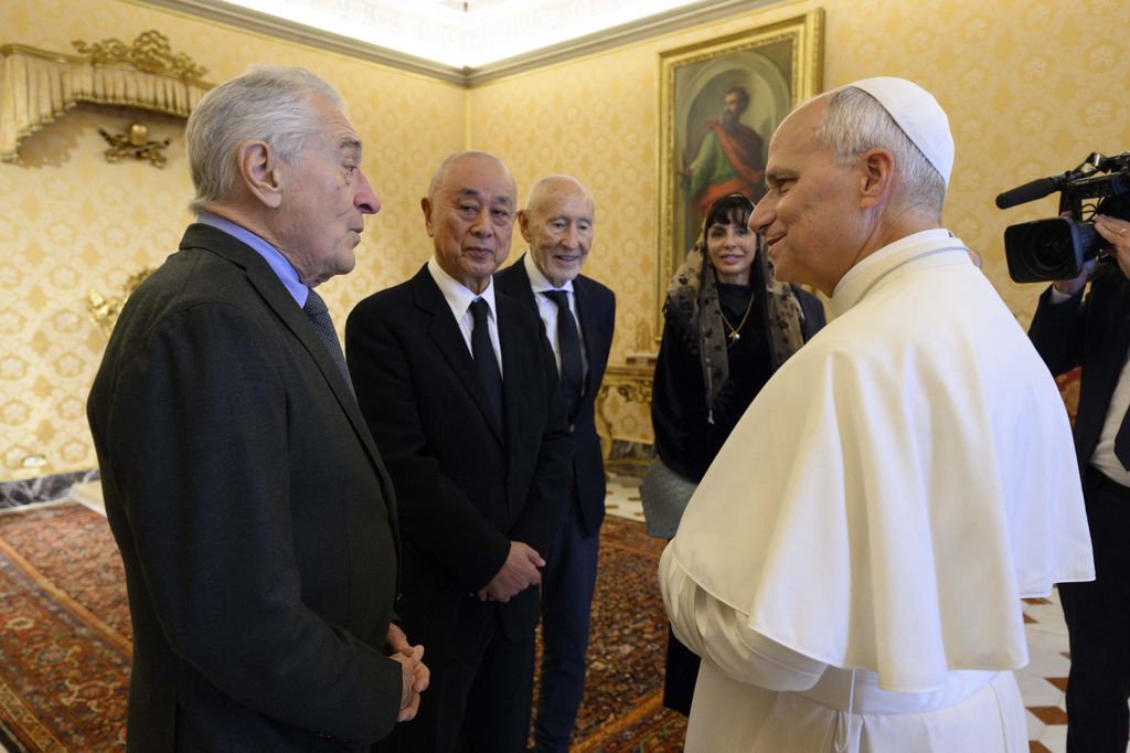 Robert De Niro, en su audiencia privada con el Papa