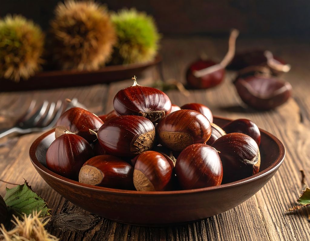 Cuando compres castañas, elígelas brillantes, firmes y con peso.