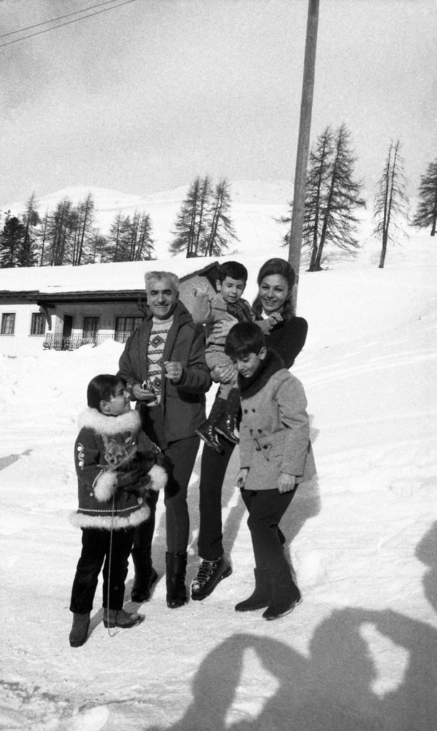 El Shah y Farah Diba en unas vacaciones en St. Moritz