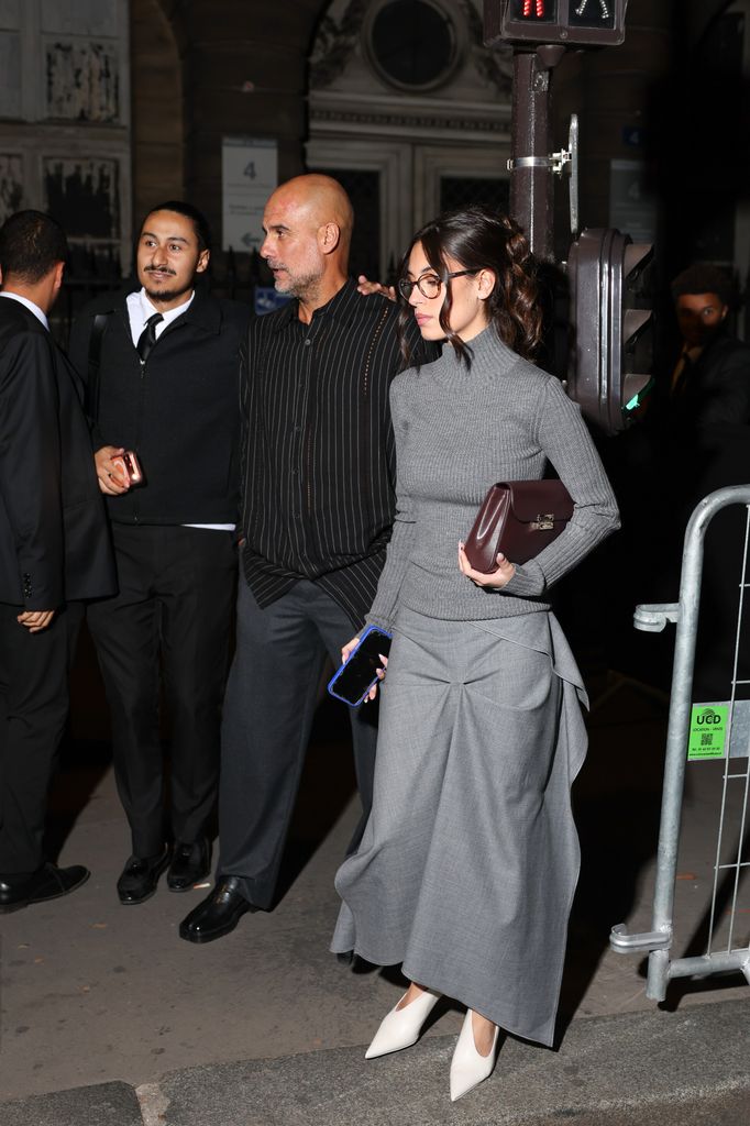 Pep y Valentina Guardiola asistieron al desfile de Victoria Beckham