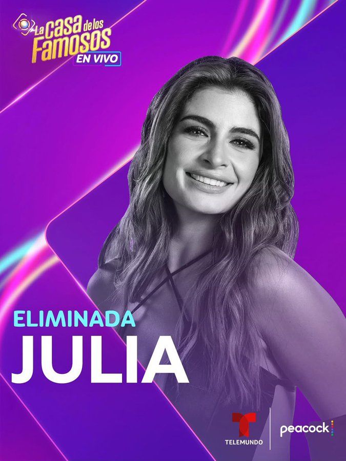 Julia, la séptima eliminada de 'La Casa de los Famosos 6'