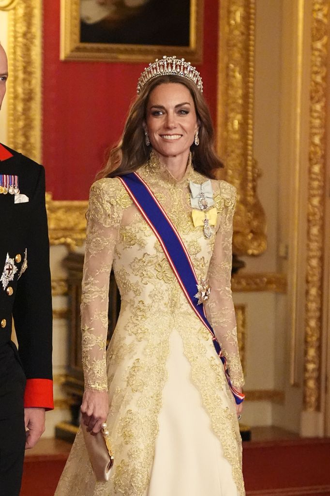 Kate Middleton en el banquete de Estado en honor de Donald Trump, el 17 de septiembre de 2025