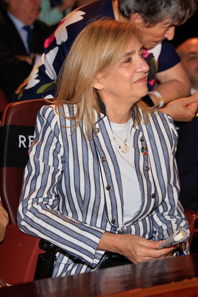 Infanta Cristina en el aniversario de ACNUR en Madrid este miércoles 17 de junio