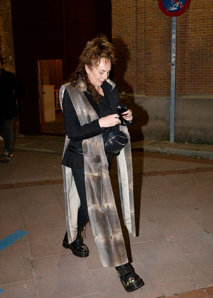 Rocío Carrasco sale del concierto de Malú en Madrid