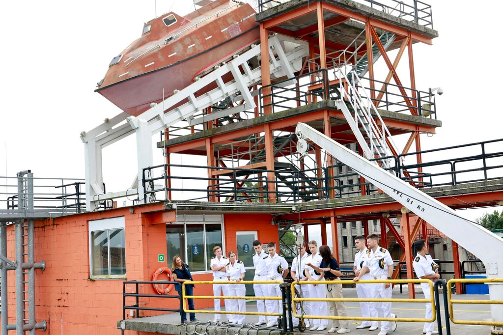 La princesa Leonor en el Centro de Salvamento Marítimo Jovellanos de Gijón